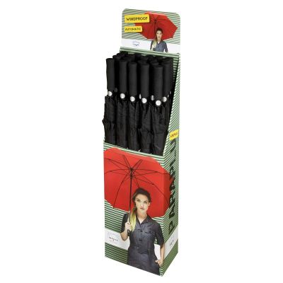 Falcone® - Golfparaplu - Automaat - Windproof - Ø 130 cm - Zwart