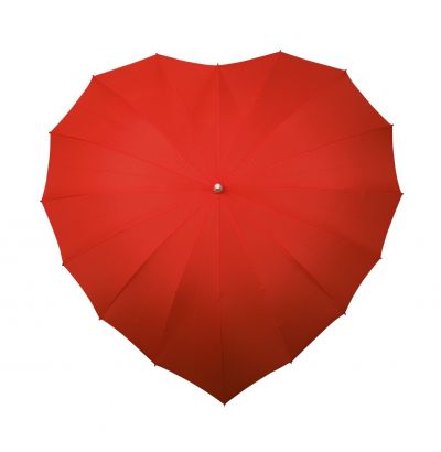 Falcone® - Hartvormige paraplu registered design® - Handopening - Windproof - Ø 110 cm - Rood