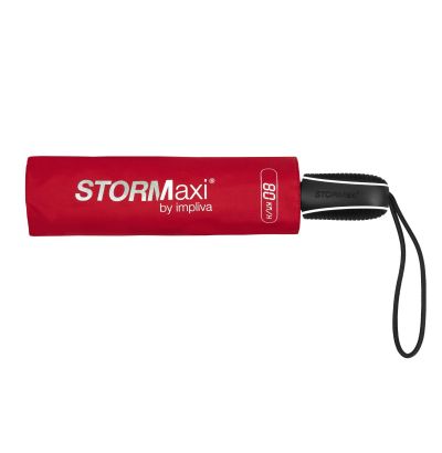 STORMaxi® - Aërodynamische opvouwbare stormparaplu - Handopening - Windproof - Ø 90 cm - Grijs